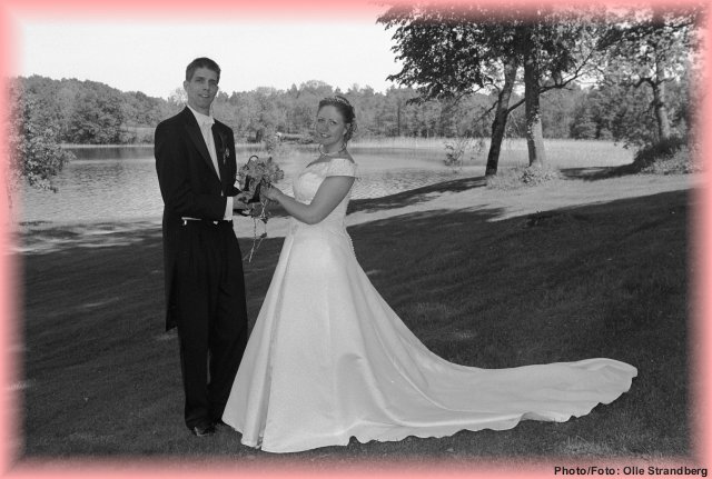Foto p� brudparet